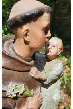 Statue en platre ancienne St Antoine