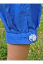 Tenue d'enfants d'honneur en toile de jouy bleu roi