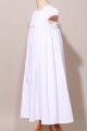 Robe de communion empire, robe blanche noeud ruban