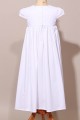 Robe de communion empire, robe blanche noeud ruban