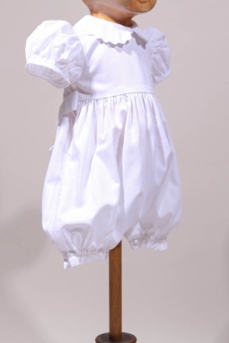 Barboteuse blanche été en coton Pierre 