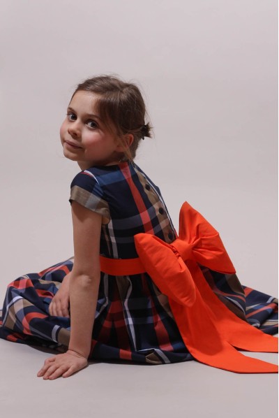 Robe écossaise fille, robe de cérémonie
