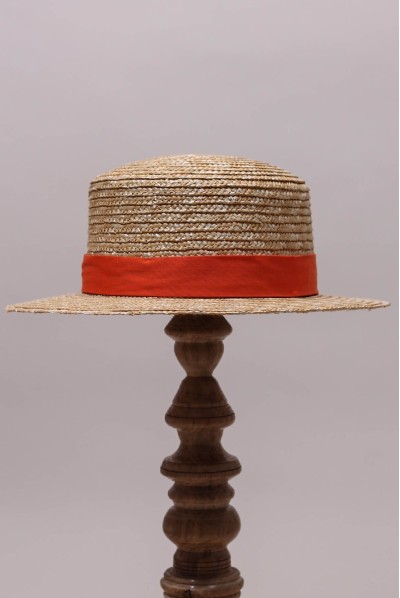 canotier enfant de paille naturelle 