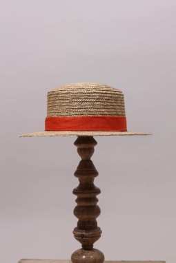 canotier enfant de paille naturelle 