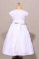 Robe de communion fille classique avec ceinture