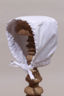 Bonnet blanc baptême bébé