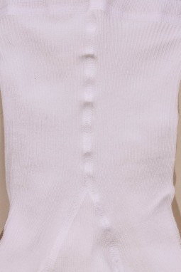 Collant blanc bébé en fibre naturelle, fabrication française