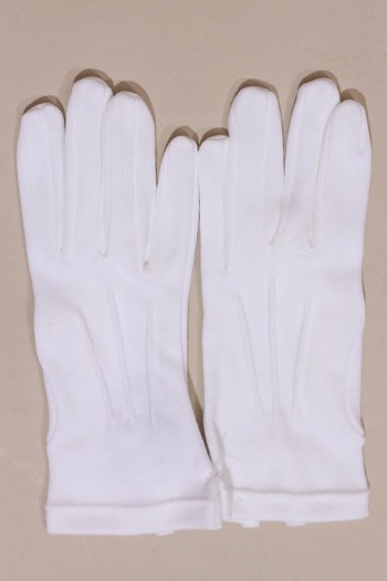 Gants blancs de luxe 3 nervures, cérémonie enfant