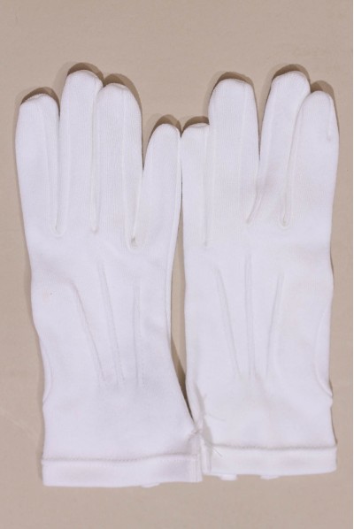 Gants blancs de luxe 3 nervures, cérémonie enfant
