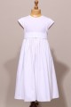 Robe de communion fille classique avec ceinture