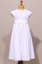 Robe de communion fille classique avec ceinture