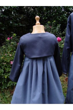 Tenue de cortège mariage hiver, boléro laine cortège