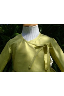 Robe de cortège d'hiver en soie, robe demoiselle d'honneur hiver