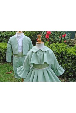 Tenue d'enfant d'honneur hiver, cortège en laine mariage
