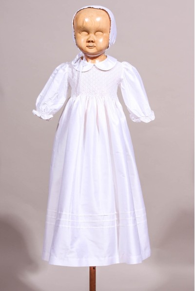 Robe de baptême en soie sauvage Constance