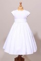 Robe de communion fille classique avec ceinture