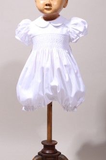 Barboteuse bébé à smocks été Stanislas