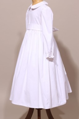 Robe de communion classique en velours, cérémonie d'hiver