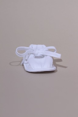 Chaussons de baptême fille