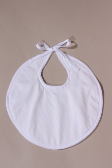 Bavoir blanc pour bébé