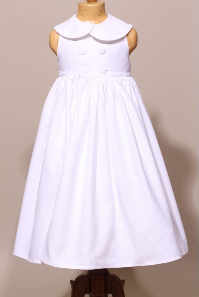 Robe de communion fille, robe de communion sans manches