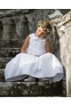 Robe de communion fille, robe de communion sans manches