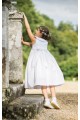 Robe de communion fille, robe de communion sans manches