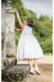 Robe de communion fille, robe de communion sans manches