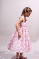 Robe de cortège fille toile de Jouy