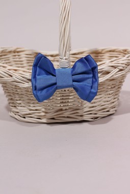 Panier en osier avec noeud assorti pour cortège  mariage et cérémonie