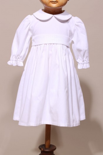 Robe de baptême blanche hiver Astrid